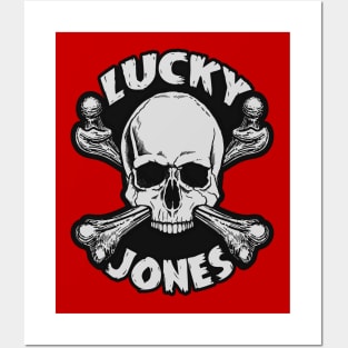 Lucky Jones Skull for Light Colored Shirts Posters and Art